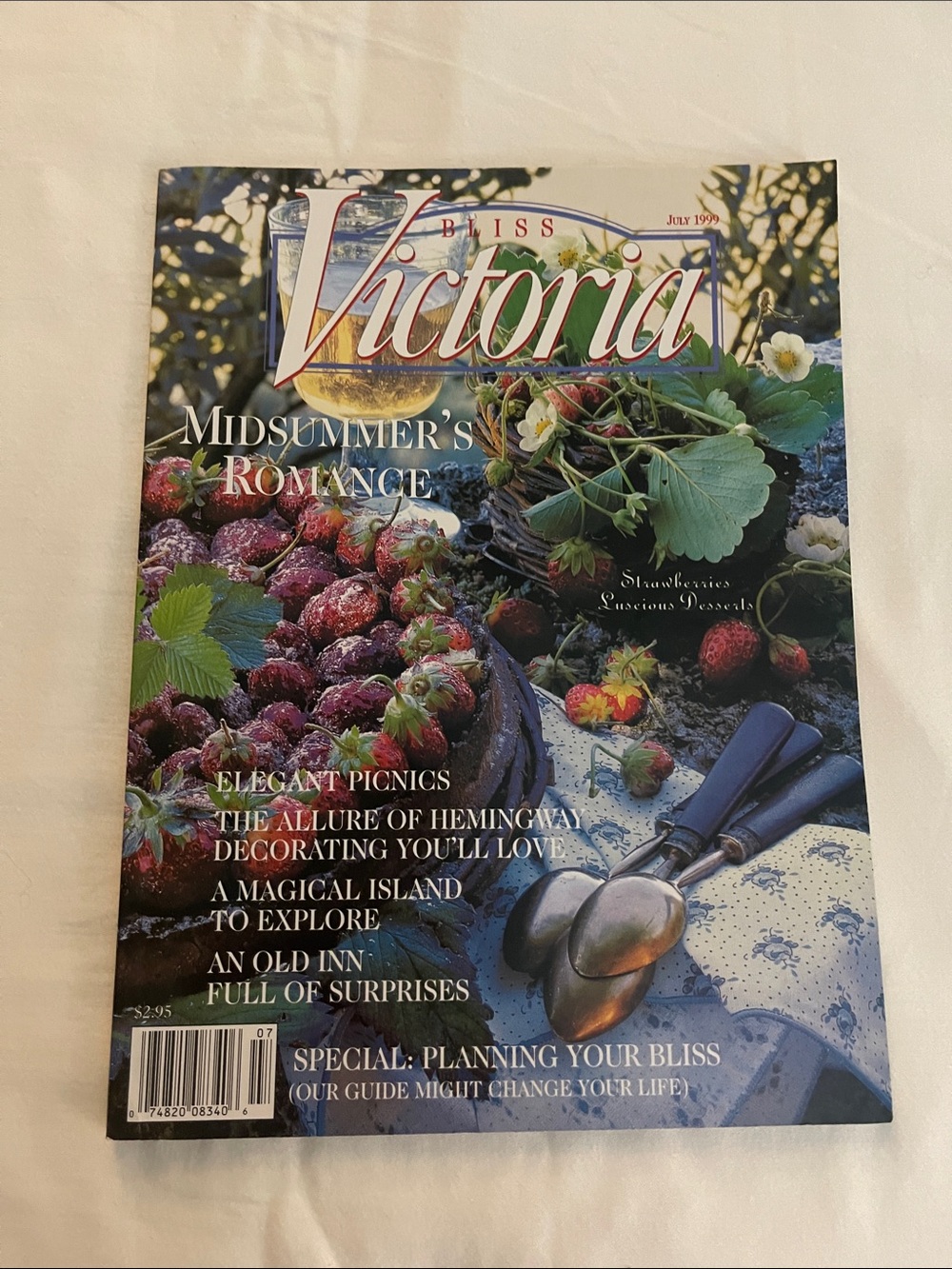 Victoria Magazine — Midsummer's Romance Cover (Strawberries)
